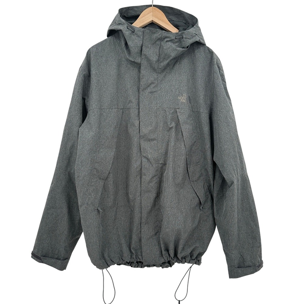 The‎ North Face Apex Flex DryVent Jacket Gray Hooded Rain Windbreaker Mens XL